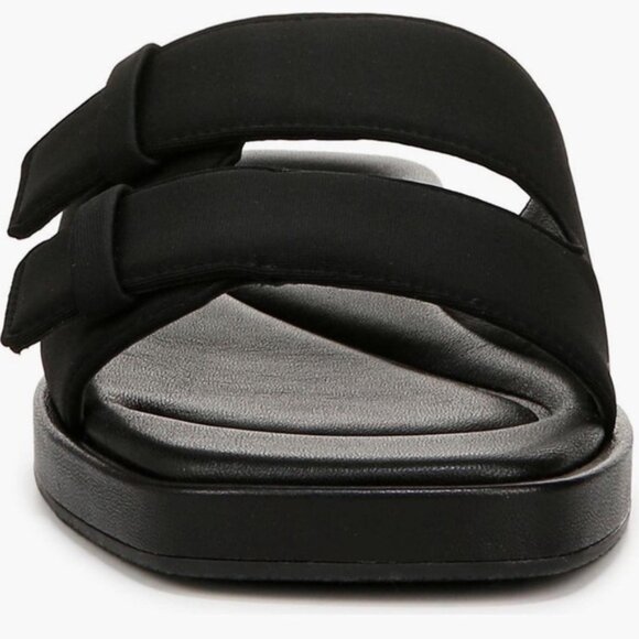 NWB Vince. RHODE-2B BLACK FB LEATHER UPPER & LINING Slide Sandal Size 8, 8.5, 9 - Picture 6 of 16